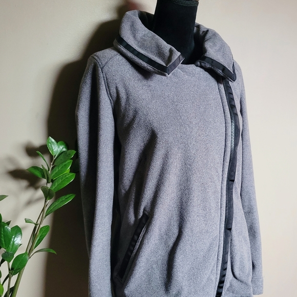 Lululemon Moto Jacket Ambient Gray Black - Picture 4 of 14